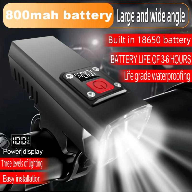 

Супер яркий велосипедный фонарь, USB перезаряжаемый велосипедный безопасный передний фонарь, 100LM, высокая яркость, велосипедный фонарик для ночной езды