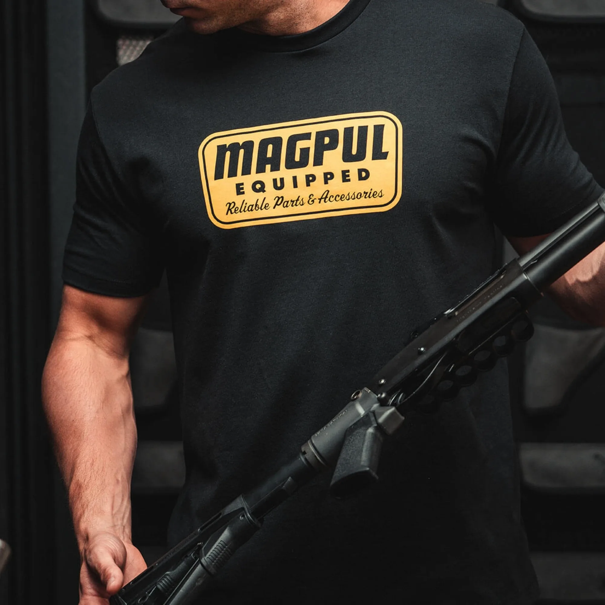 تي شيرت صيفي جديد 2025 من سلسلة الطباعة الأساسية MAGPUL برقبة دائرية وأكمام قصيرة فضفاض ومريح