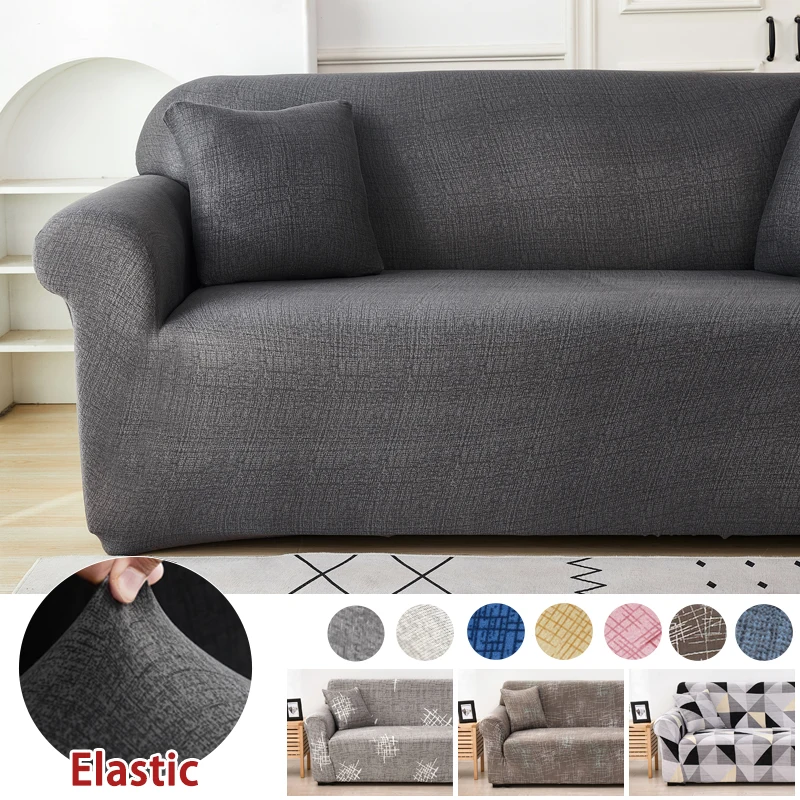 Elastic Cross Pattern Sofa Cover