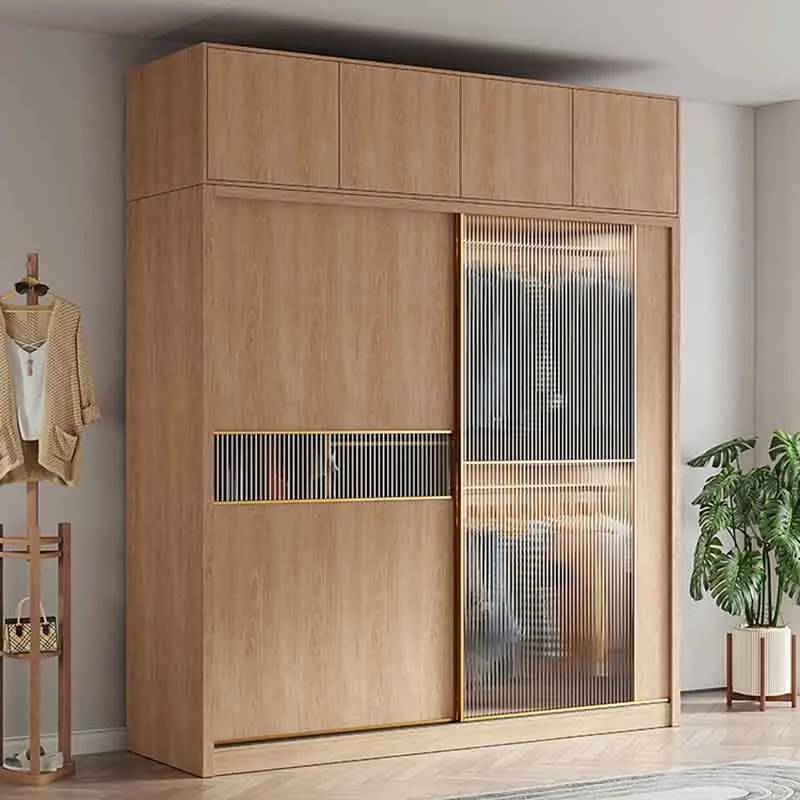 

Bedroom Storage Wardrobes Nordic Modern Partition Modern Multilayer Doors Wardrobes Apartment Szafa Na Ubrania Home Furniture