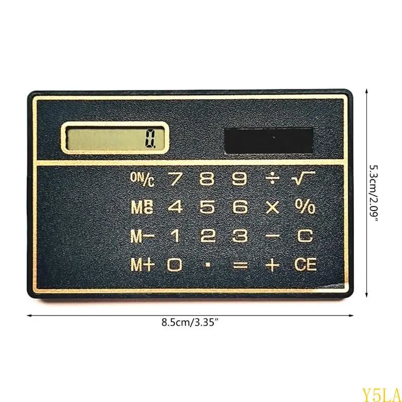 Y5LA Mini Solar Powered Calculator 8 Digit Basic Standard Calculator, 8,5x5,3