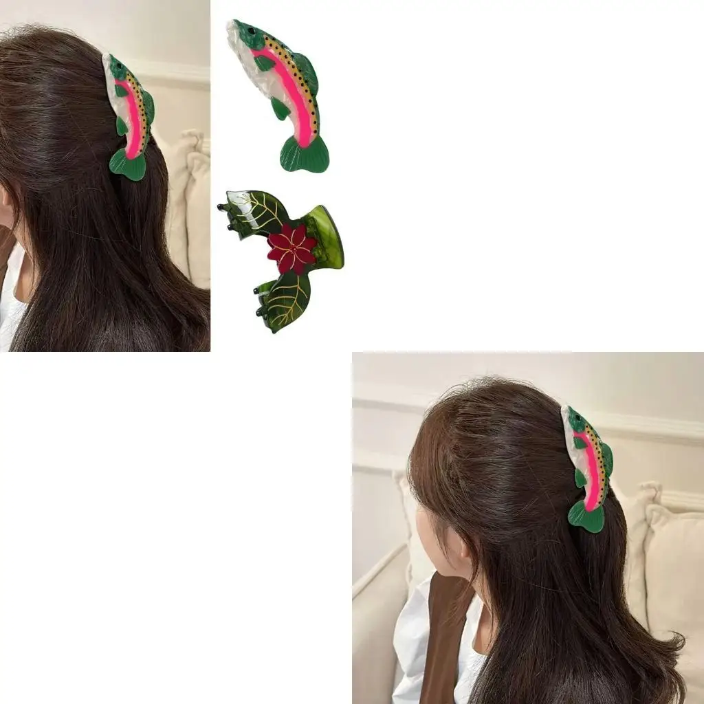 

Fashionable Fish Hair Claw Clip Stylish Barrettes Hair Clamp Hair Tool