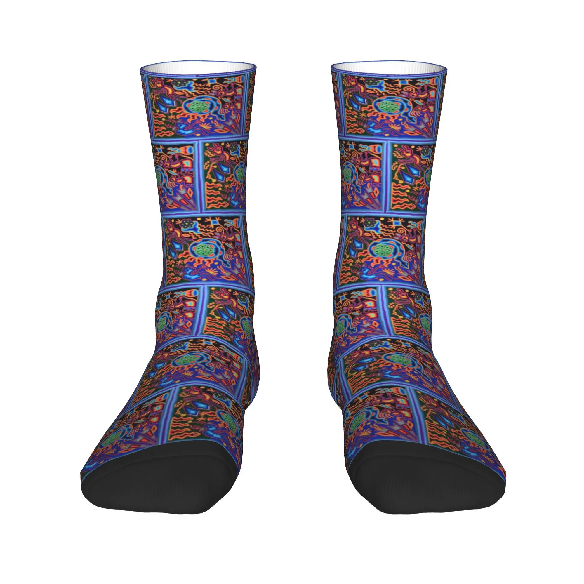 Huichol Dream Socks Harajuku Stoking Berkualitas Tinggi Aksesori Kaus Kaki Panjang Sepanjang Musim untuk Hadiah Uniseks