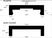 Customized Shield Accordion Dust Cover Lmax = 600mm