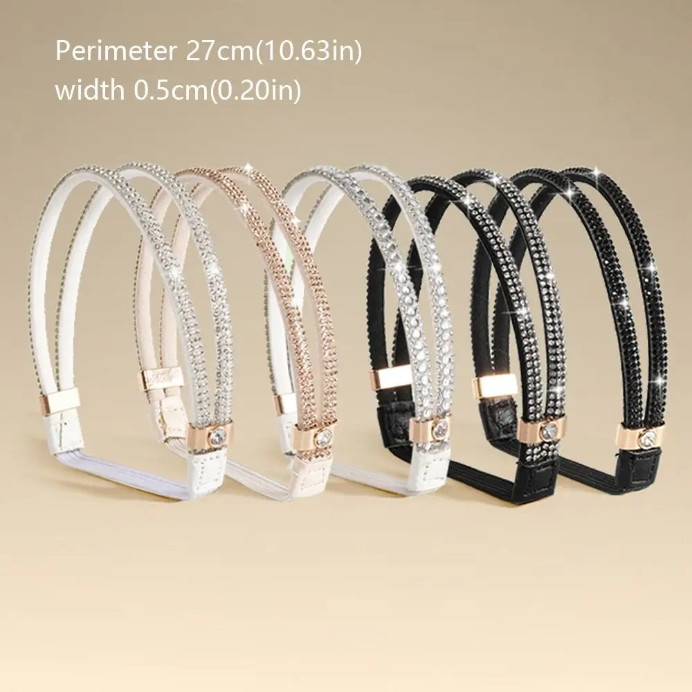 

Яркие женские шнурки со стразами, комплект противоскользящего каблука, удерживающий комплект щиколотки, эластичный регулируемый ремень для обуви