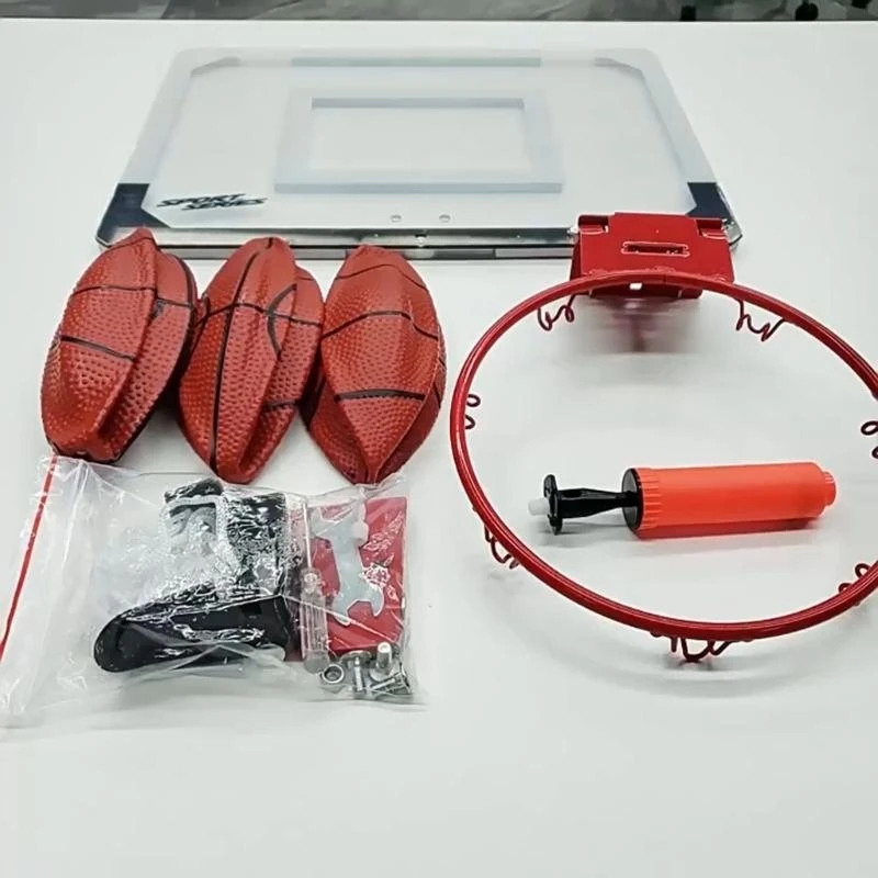 Canestro da basket sospeso Facile da montare Gioco sport coperto Giocattolo da con palla per bambini 15UB