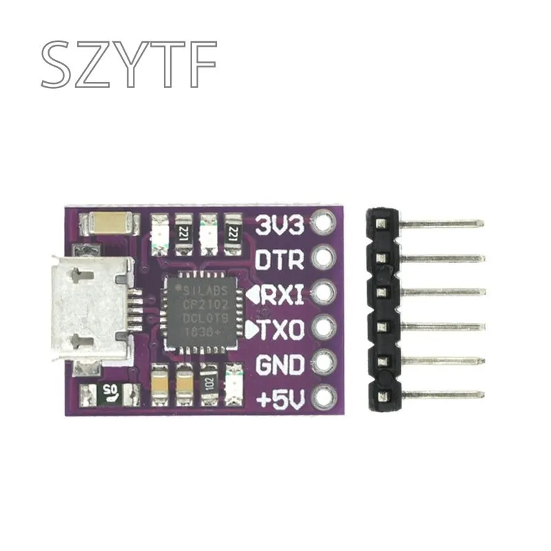 Produktbild von CP2102 USB Zu TTL UART Adaptermodul 6-polig – Für Arduino & STC Bastler