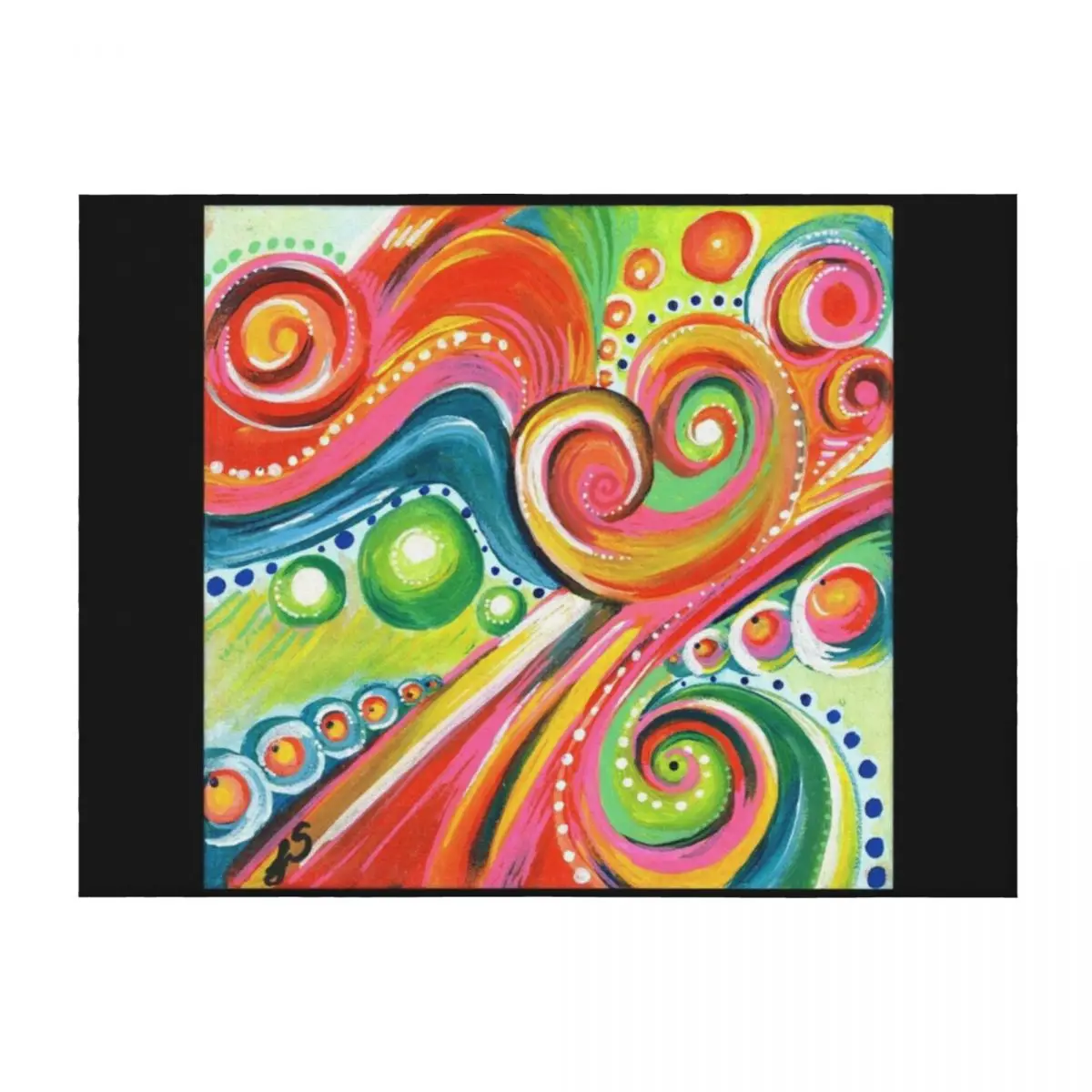 

Colorful Eye Candy - Psychedelic 60s Vibe #4 Throw Blanket Decorative Sofa For Baby Beautifuls Decorative Sofas Blankets