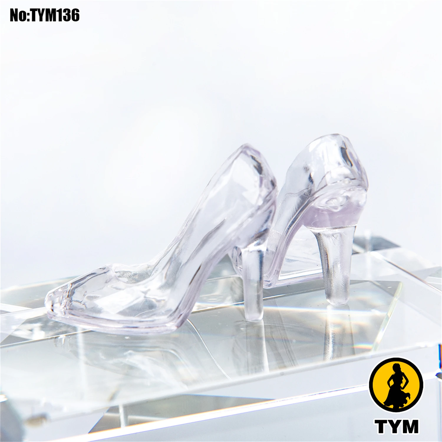 

1/6 Scale TYM136 Female Soldier High-Heeled Shoes Princess Crystal Shoes Accessories 12Inch Action Figure Body Doll