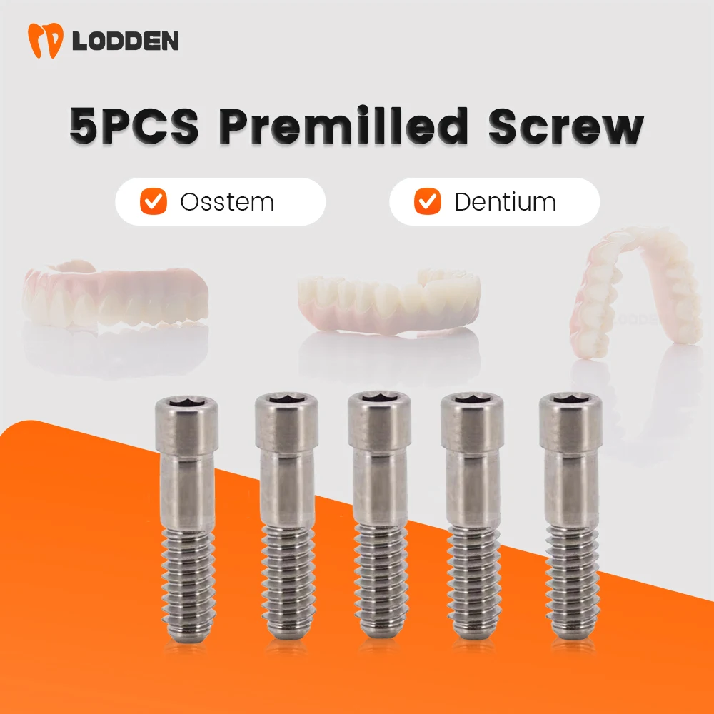 5 قطعة برغي دعامة الأسنان مسبقًا Osstem/Dentium/Megagen/NeoBiotech/Straumann/Nobel Biocar/Zimmer/Bio Horizons ملحقات