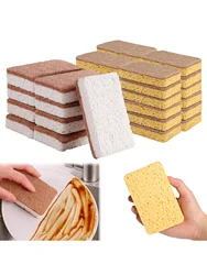 Biodegradable compostable cellulose and coconut scrubbing sponge -6 eco-friendly sponge tableware pieces