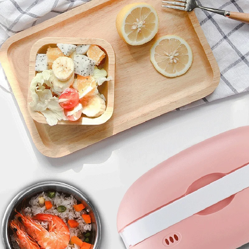 

Premium Electric Lunch Box,Mini Rice Cooker,Portable Cooking Steaming Lunch Box For Home Office School Cook Raw Food,US Plug