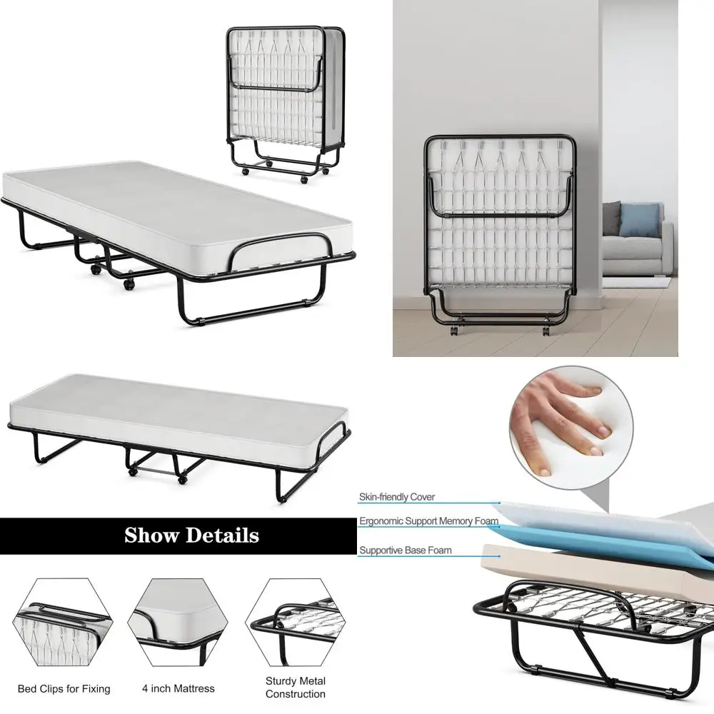 Folding Guest Bed W… - image