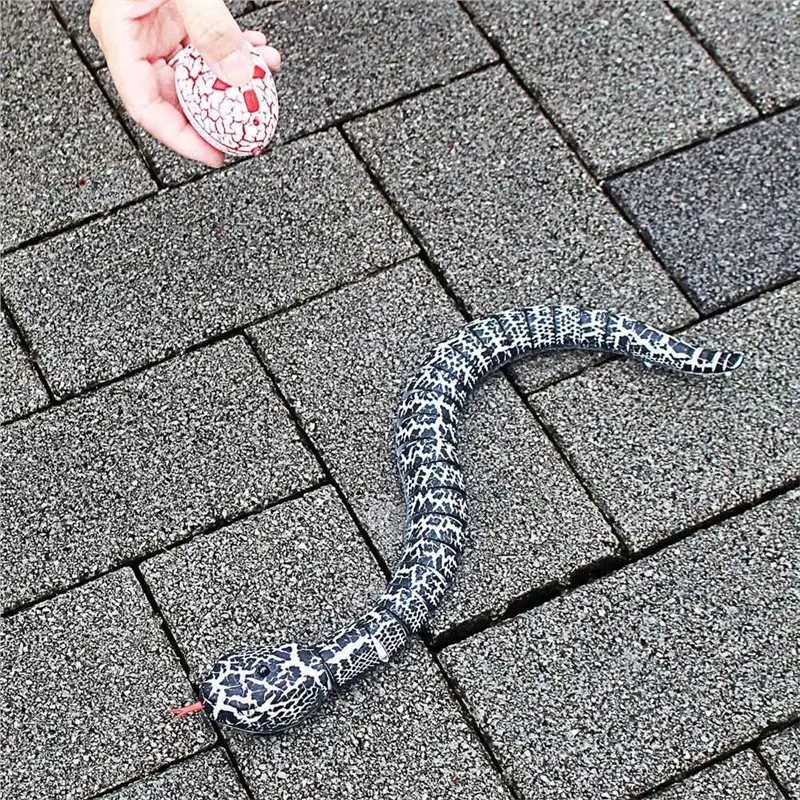 FBIL-IR Remote Control RC Snake Crawlers Fake Realistic Animal Vehicle Scary Prank For Kids Christmas Birthday Gift