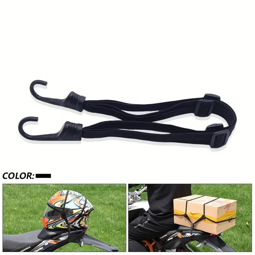 4-in-1 Multifunctional High-elasticity Strap With Hook Adjustable Motorcycle Electric Bicycle Helmet Rear Box Seat Fixed Strap