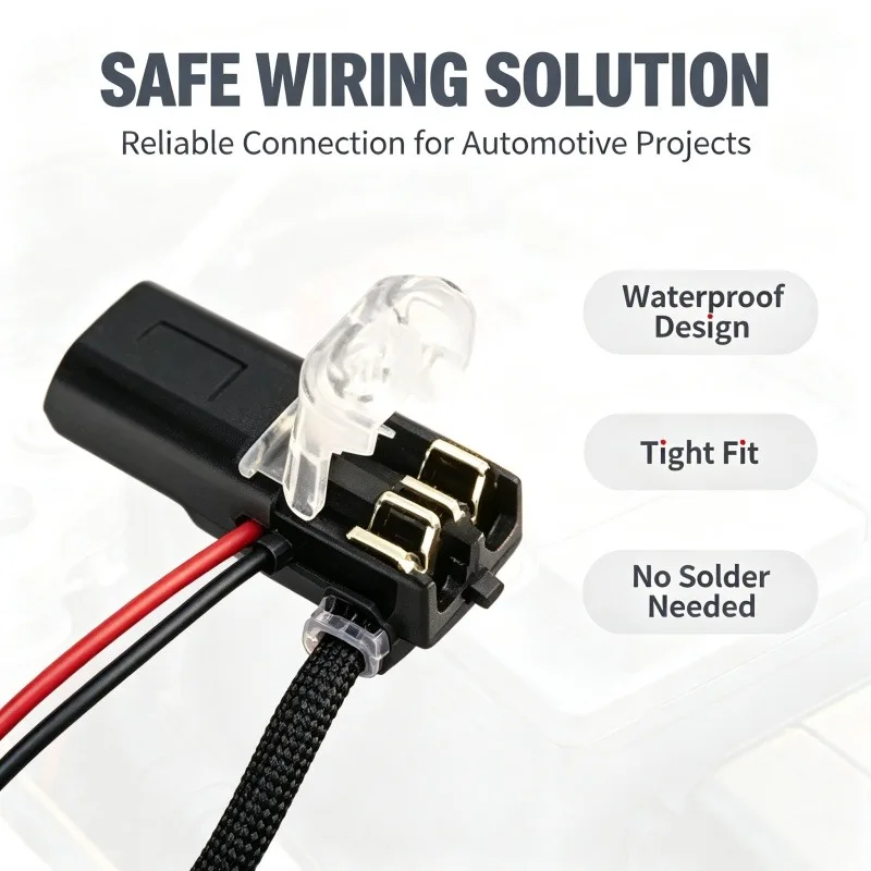 Solder‑Free No Wire Stripping Pluggable LED Connector Male Female Butt Plug Two‑Wire Quick Connect Terminal - view 3
