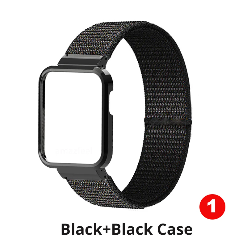 Nylon Bracelets For Xiaomi Mi Watch Lite Case Strap Metal Protector For Redmi Watch 2 Lite / Mi Watch Lite Bumper Correa Band