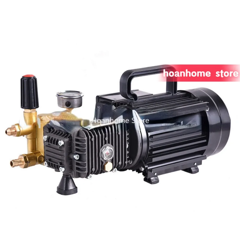 Household Washing Machine High Pressure Washer Car Wash Brass Plated Triplex Plunger Pump  1.6-1.8KW 80-100bar 10LPM