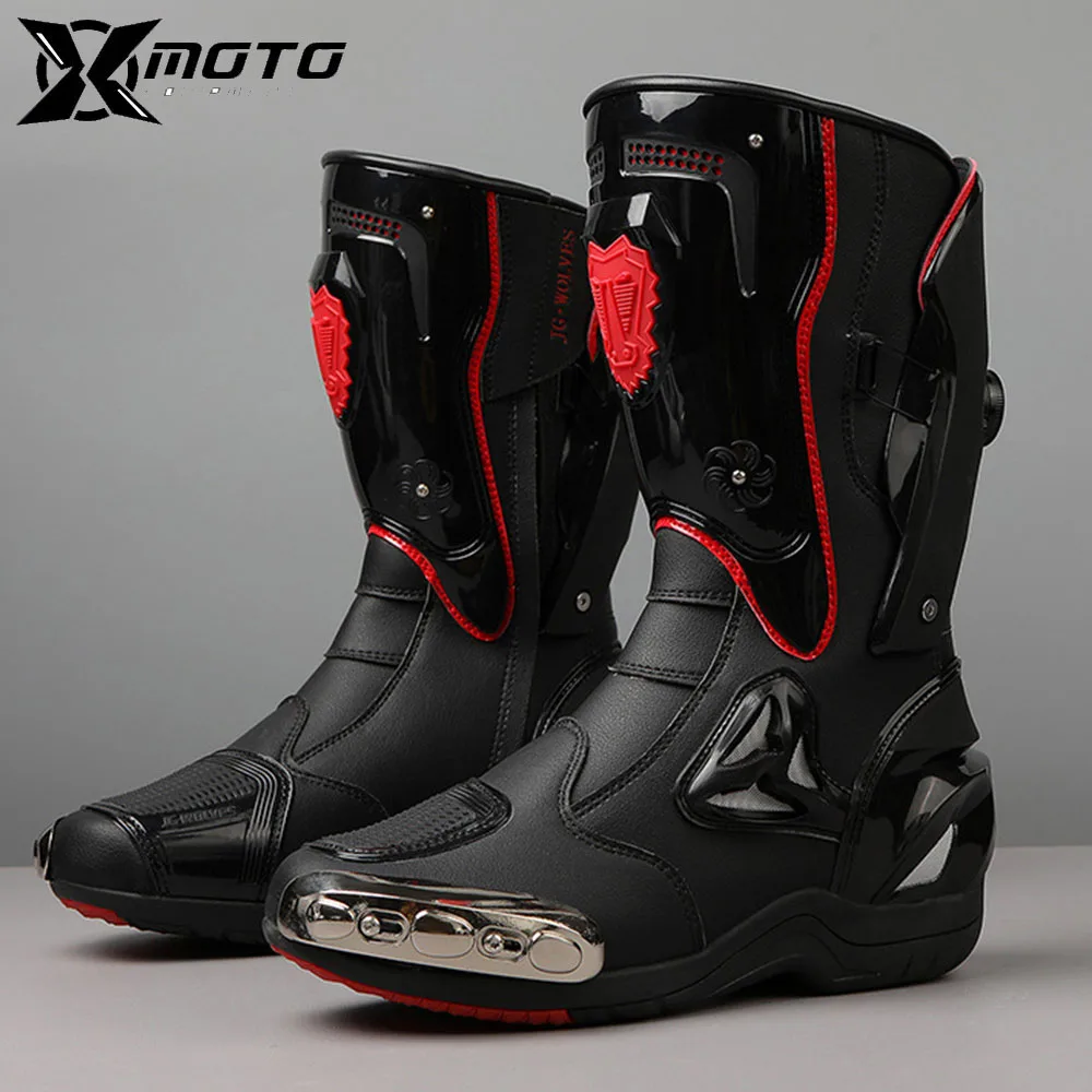 

Cushioning Motorcycle Shoes Comfortable Motocross Boots Motorcycle Riding Boots Crashproof Road Cycling Boots Fall Prevention