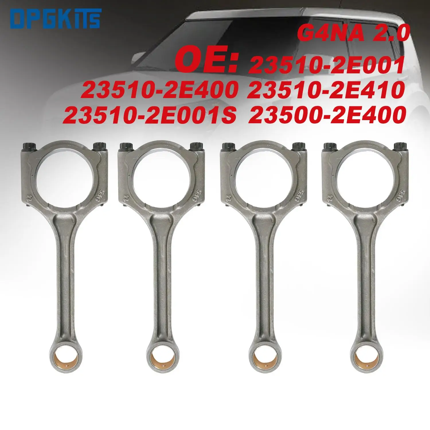 G4NA Auto Connecting Rod For Hyundai Tucson Elantra Kia Optima Forte Soul 2.0L 23510-2E001 23510-2E410 23510-2E400 23510-2E001S