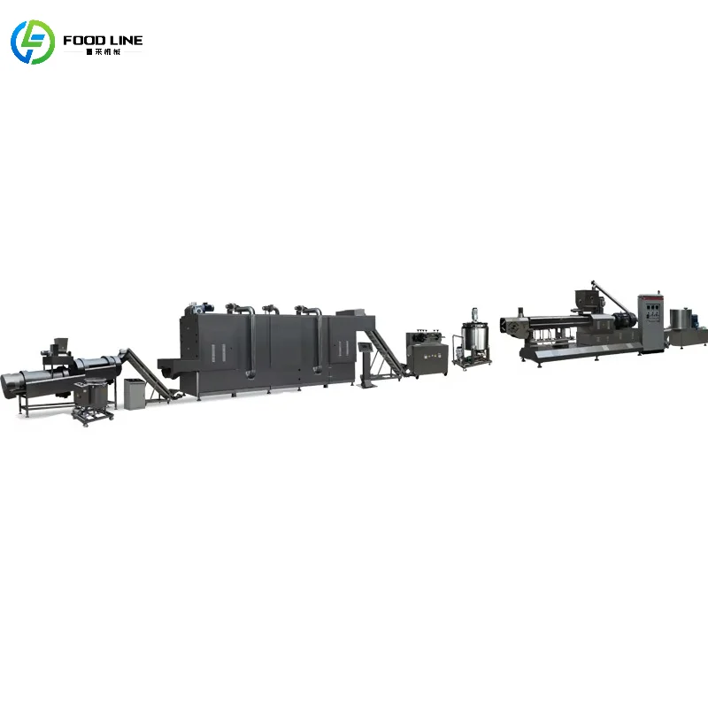 Customized Industrial Puffed Food Production Line High Efficiency Heating Puffed Snack Production Line Energy Saving