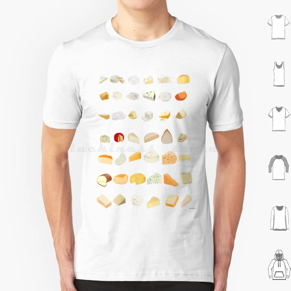 Cheese T Shirt Big Size 100% Cotton Cheese Cheese Varieties Dairy Dairy Products Queso Food Food List Food Cheese Cheese Cheese