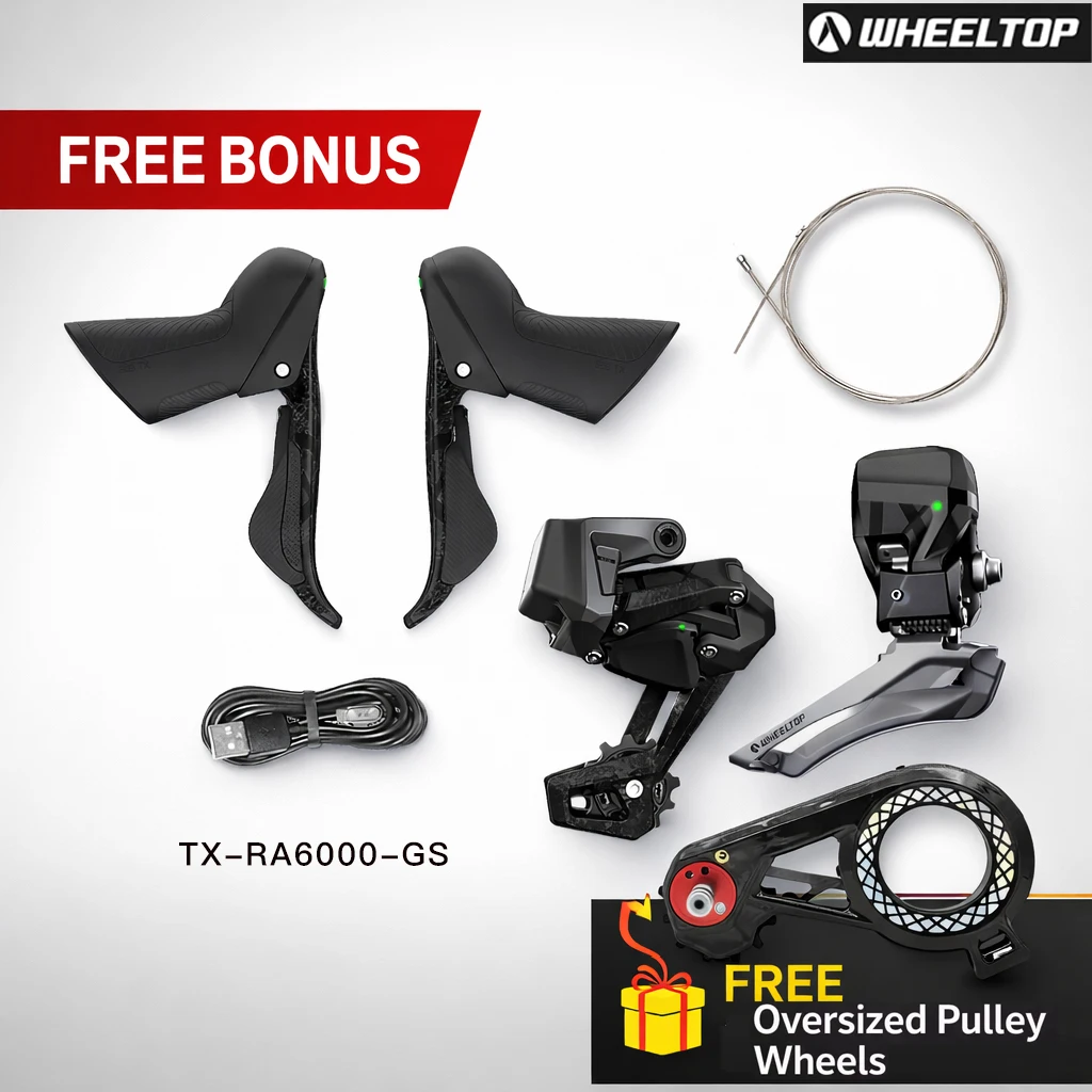 AliExpress NONE Wheeltop EDS TX Wireless Electronic Road Bike Groupset Carbon Fiber 7-14 Speed Compatible Rim and Disc Brake 6000 7000