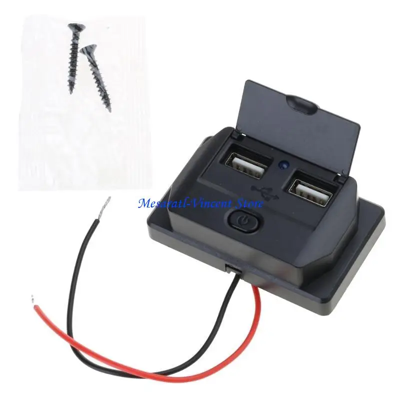 A70F PD Type C 3.1A USB Car Socket 12/24V for Motorbike Truck Power Adapter