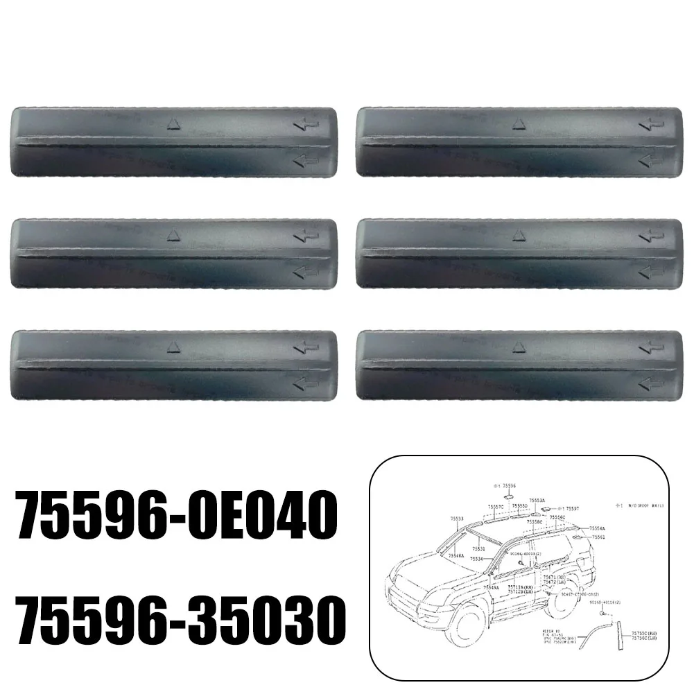 Removal Kit Roof Rack Cover Car Exterior Parts Wear-resistant 75596-0E040 ABS Removal Kit For Toyota FJ-Cruiser