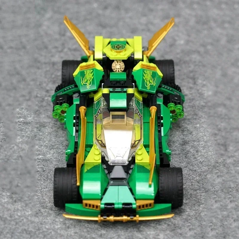 Lloyd's High-speed Nocturnal Chariot Building Blocks Racing Car Vehicle Soldier Assembly Brick Toys Kid Gift - view 2