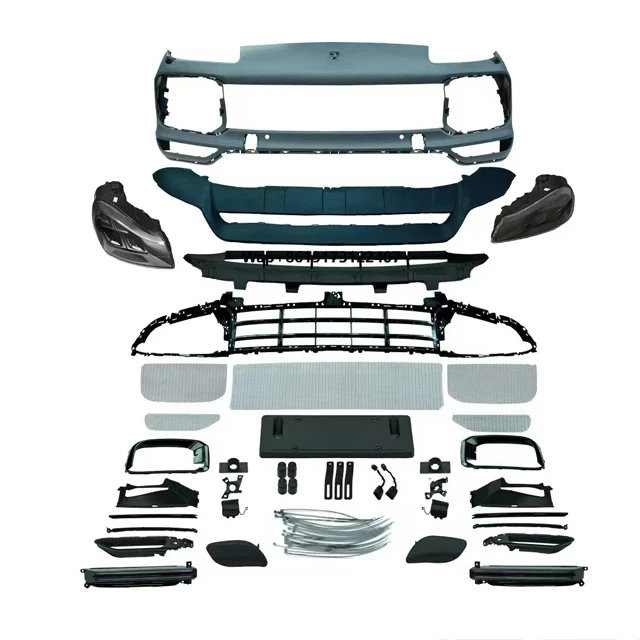 

For 2008-2010 Car Conversion Upgrade Bodykit with New 9Y0 Turbo Front Bumper Grille Featuring Fog Light Cut-Outs