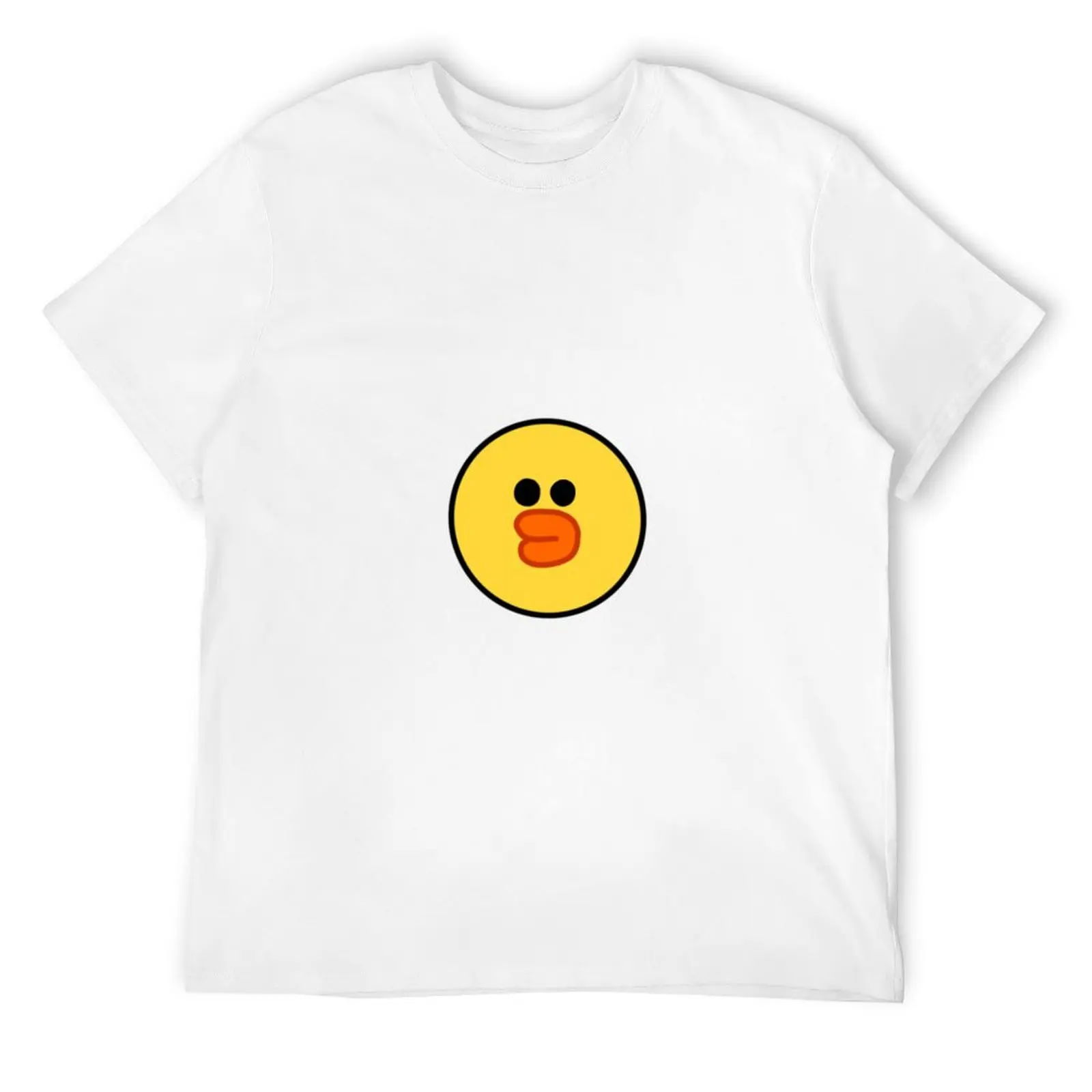 

Sally Duck Line Circle T-Shirt hippie clothes graphic shirts blue archive baggy shirts men tshirt