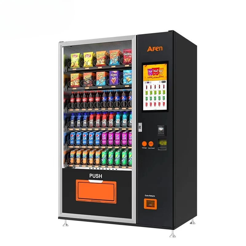 Cooling Water Self-service Commercial Vending Machines Food Snacks and Beverages
