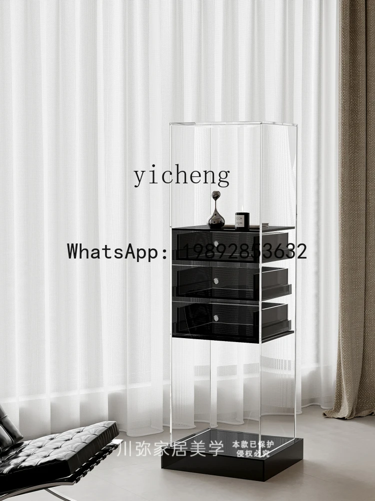 acrylic living room display cabinet household light luxury figure cabinet display living room wine cabinet