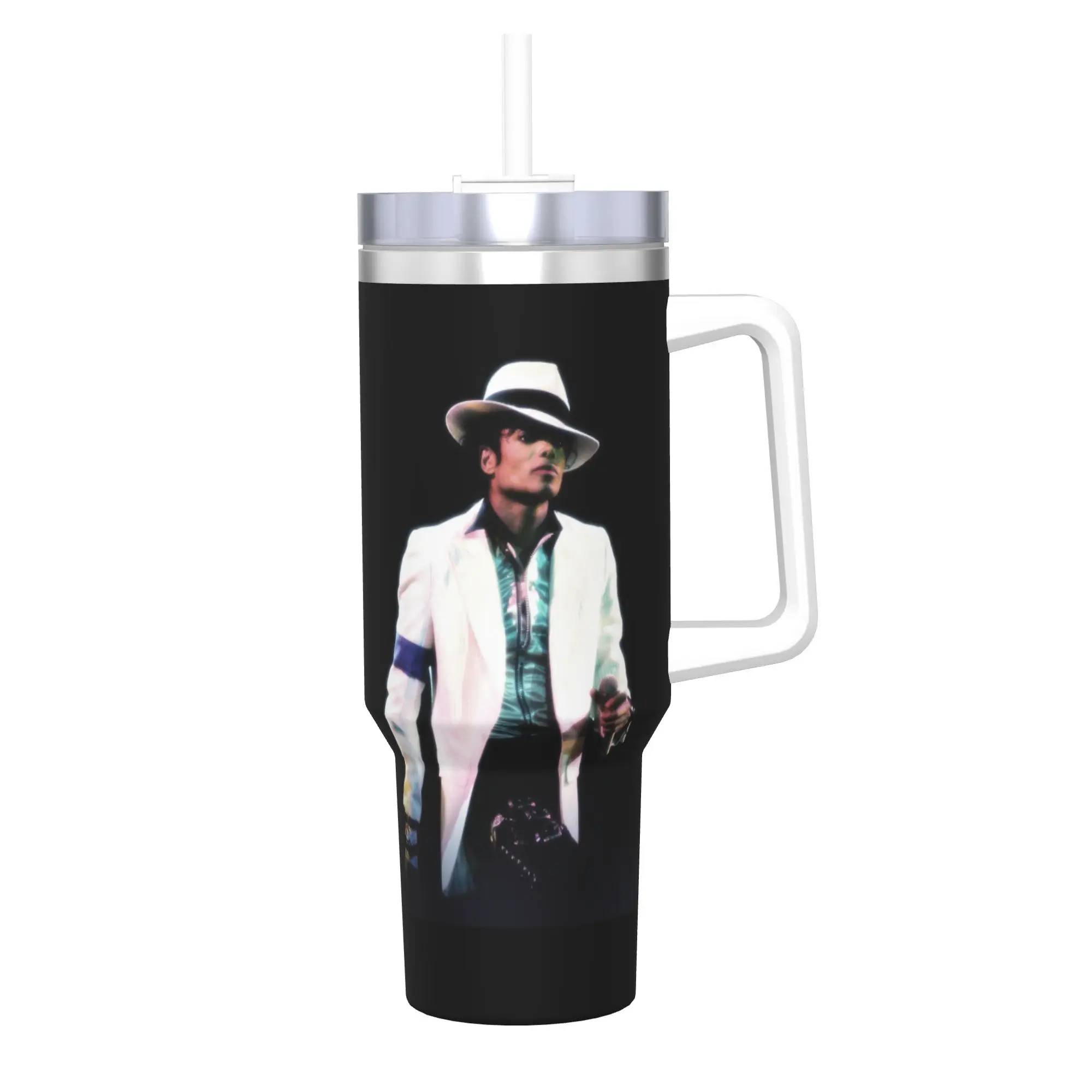 Stainless Steel Tumbler Michael Jackson Thermal Cups MJJ Pop Singer Heat Preservation Cold and Hot Mugs Cup Travel Water Bottle