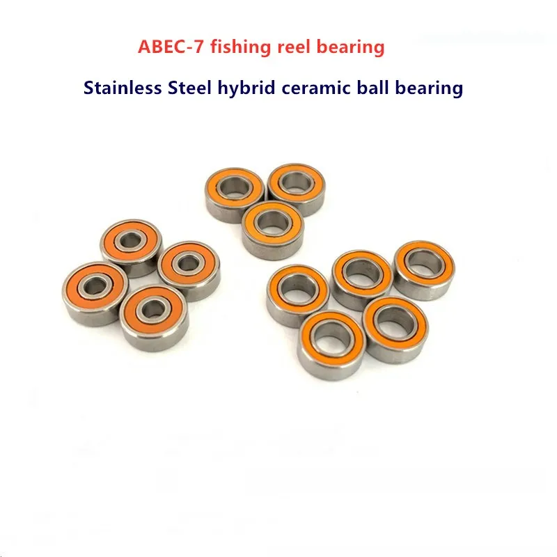4pcs ABEC7 fishing reel bearing SMR148 S623 S624 S625 S688 S693 S694 S695C 2OS -2RS Stainless Steel hybrid ceramic ball bearings