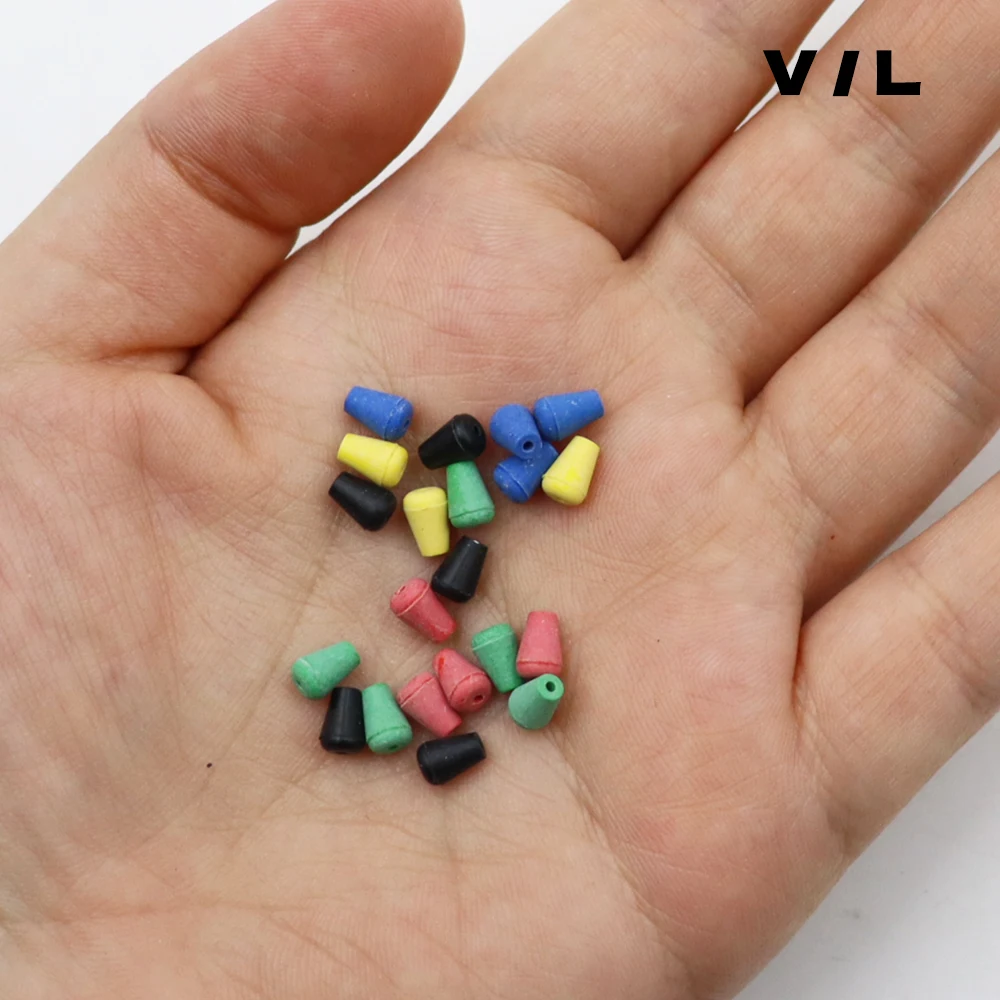 ZYZHE 40 Stück/Box Angelstopper O-förmig & V-förmig, Antikollisions-Bohnen für Meeres- und Felsenangeln, Schwimmer-Zubehör – Detail 9
