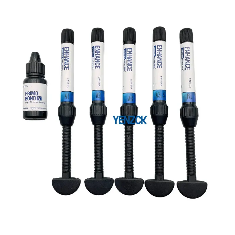 Dental Universal Nano Hybrid Light Cure Composite Light Cure Resin Adhesive Etching Gel Orthodontics Treatment Materias