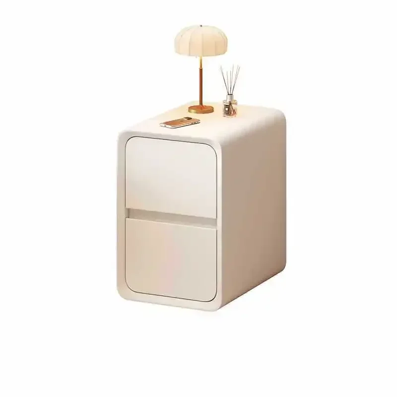 Extremely Narrow Bedside Table, Simple Modern Small Household Bedroom, New Storage Cabinet, Mini Cream Wind Crevice Rack