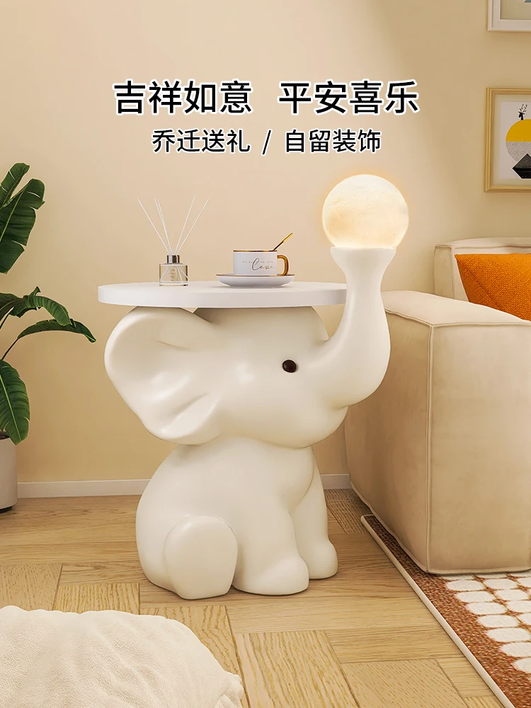 Elephant floor lamp storage rack integrated living room, sofa side atmosphere lamp, bedroom bedside lamp