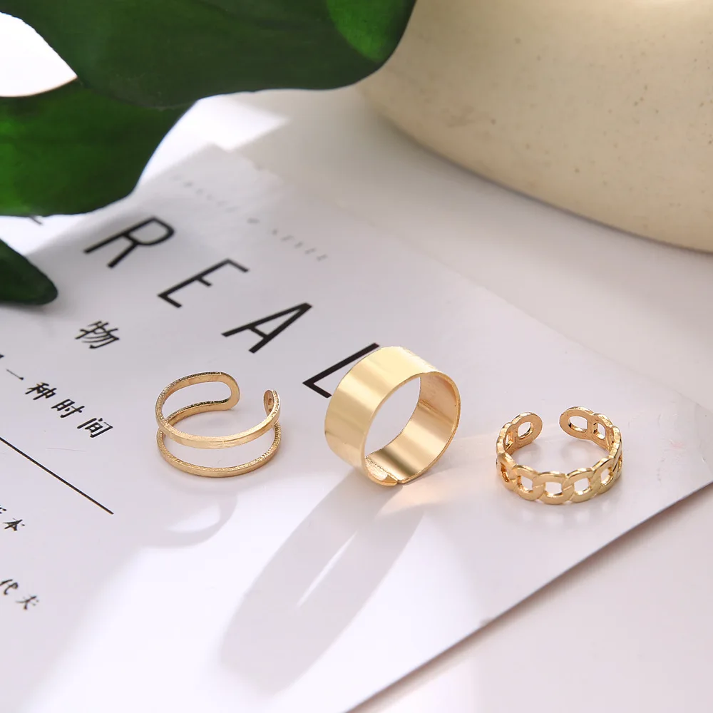 Hip Hop Cross Ring On Finger Chain Adjustable Jewelry Anneaux for Men Women Gothic Anillos Aesthetic Anel Trend Accessories Gift image 4