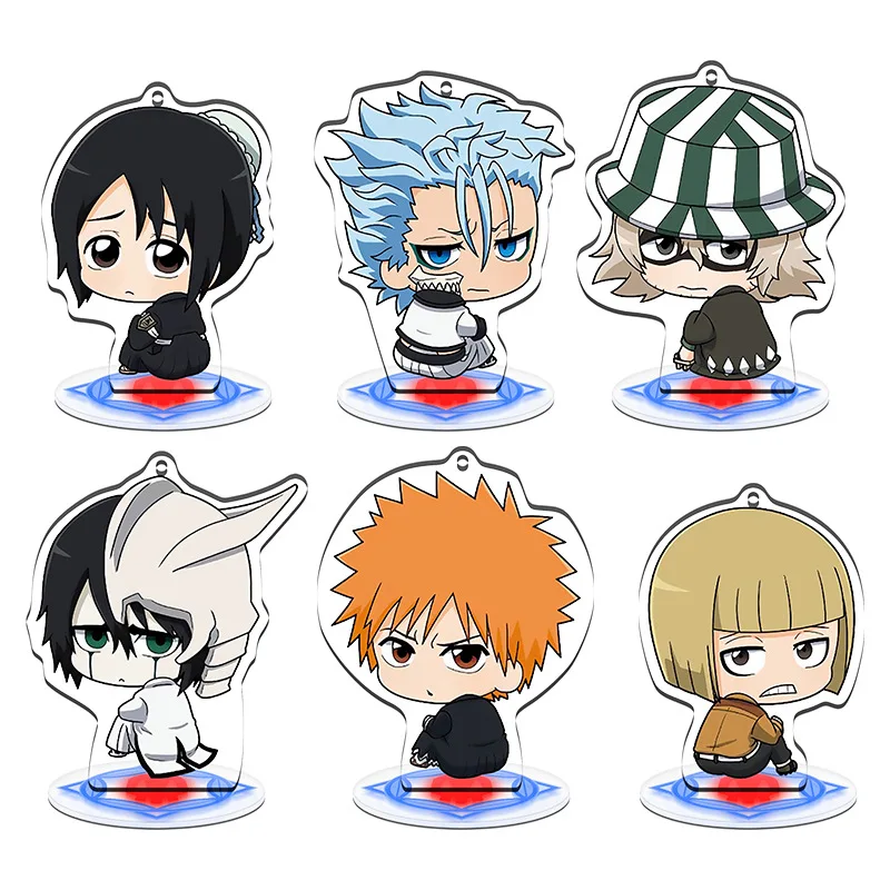 Anime Bleach 10cm Figures Ichigo Kurosaki Kisuke Urahara Uryuu Ishida Acrylic Stand Cosplay Model Fans Birthday Gift