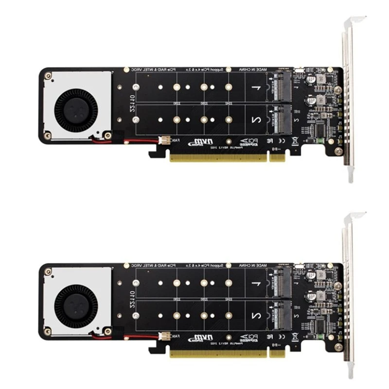 carte-d'extension-raid-m51k-2x-double-face-4-disques-nvme-pci-e-x16-adaptateur-de-carte-d'extension-pci-e-x16-vers-m2-m-key-nvme-x4ssd