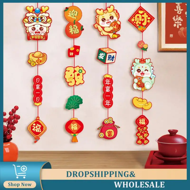 Cartoon Pendant Durable Blessing Pendant Charming Chinese Traditional Gifts Chinese New Year Decoration Not Easy To Break Luxury