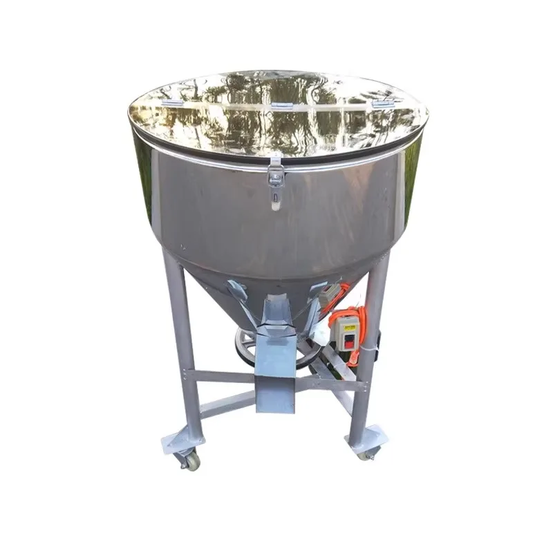 

Feed granule dry powder mixer plastic stainless steel powder mixing machine small breeding equipment Agricultural Machinery