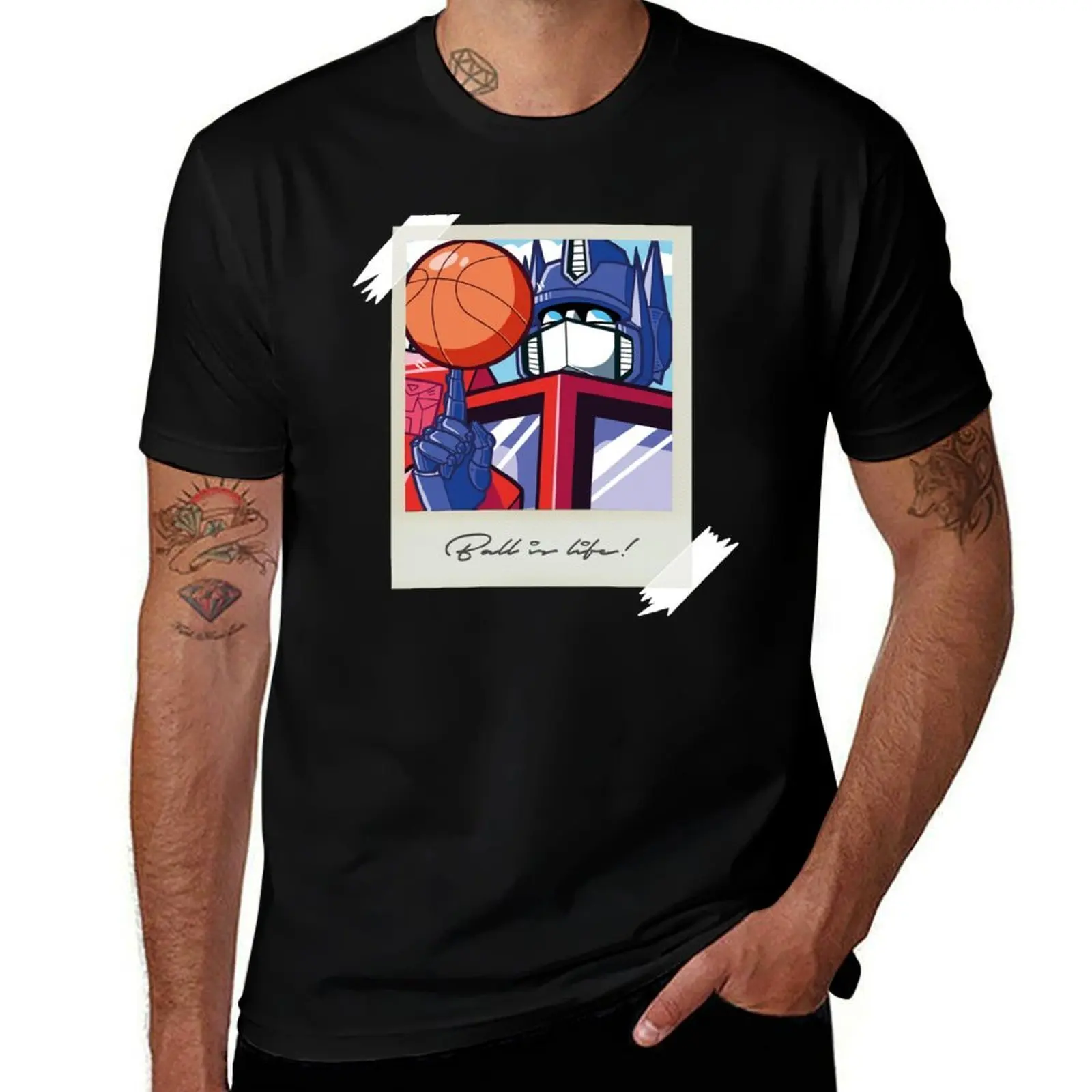 

Optimus: Ball is Life T-Shirt t shirt for man t shirts for man pack cotton man tshirt T-Shirt