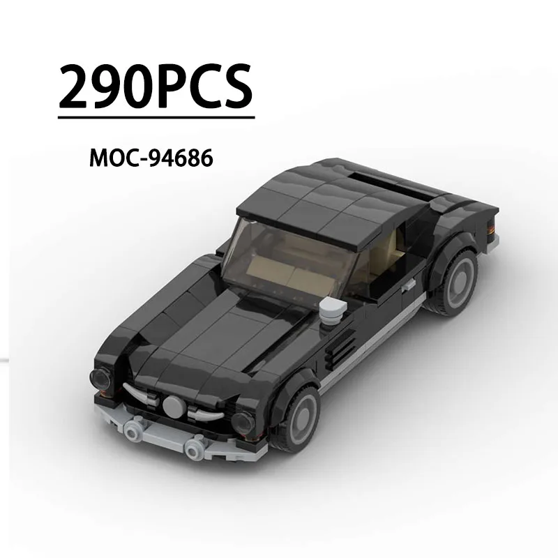 

Строительный блок MOC-94686, 8 сеток, маленькая модель грузовика, 290 шт., детский подарок на день рождения, рождественские игрушки