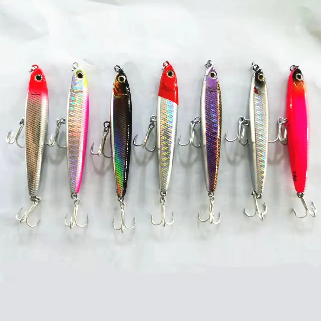 

5 Pieces Fishing Bait Artificial Saltwater Freshwater Swimbait Outdoor Sea Ocean Boat Lures Fish Tackle Silver Black