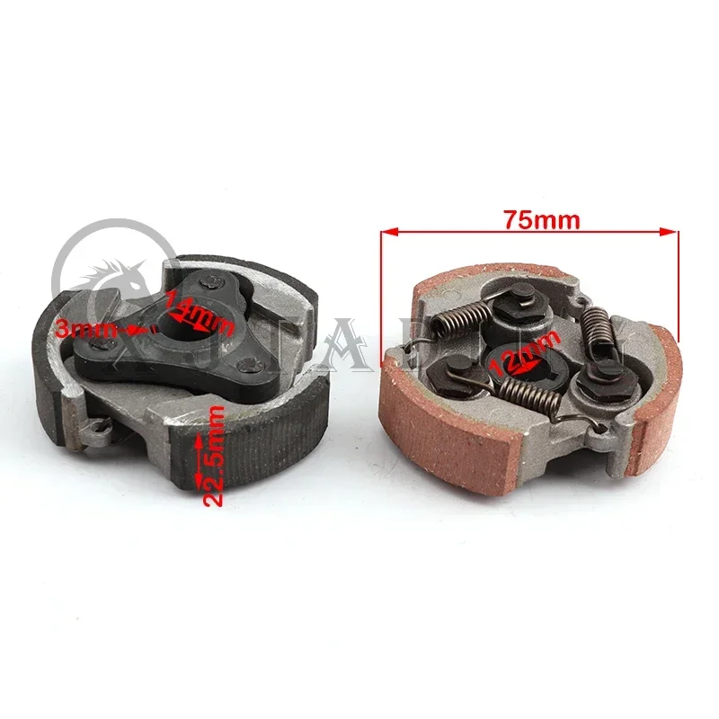 47cc 49cc Clutch Pads Assembly Springs for Pocket Bike Mini Dirt Bike Quad ATV 2 Stroke Air Cooled Engine Motorcycle Accessories - view 6