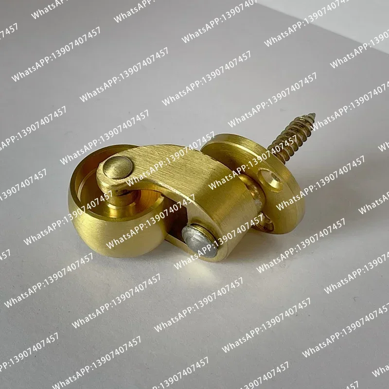 4PCS furniture casters, brass gold rotating casters sofa chair cabinet screw insertion replacement